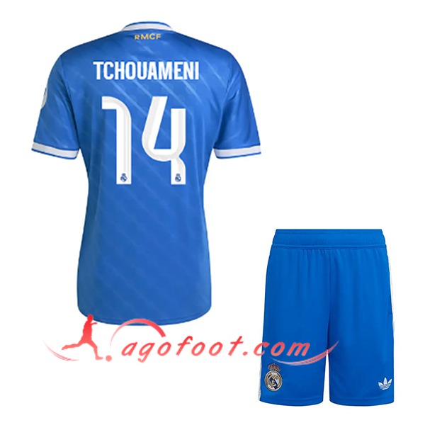 Maillot de Foot Real Madrid (TCHOUAMÉNI #14) Enfant 2025/2026 Third