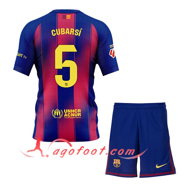 Maillot de Foot Barcelone (CUBARSÍ #5) Enfant 2025/2026 Domicile