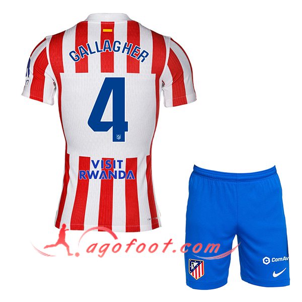 Maillot de Foot Atletico Madrid (GALLAGHER #4) Enfant 2025/2026 Domicile
