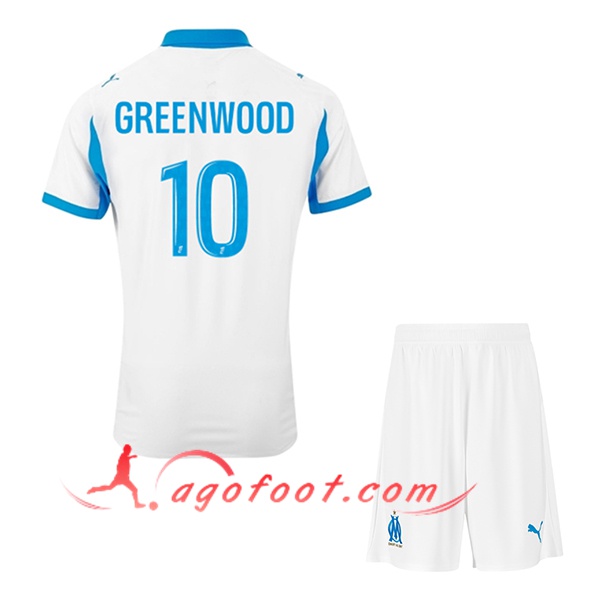 Maillot de Foot Marseille (GREENWOOD #10) Enfant 2025/2026 Domicile