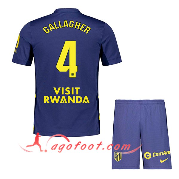 Maillot de Foot Atletico Madrid (GALLAGHER #4) Enfant 2025/2026 Exterieur