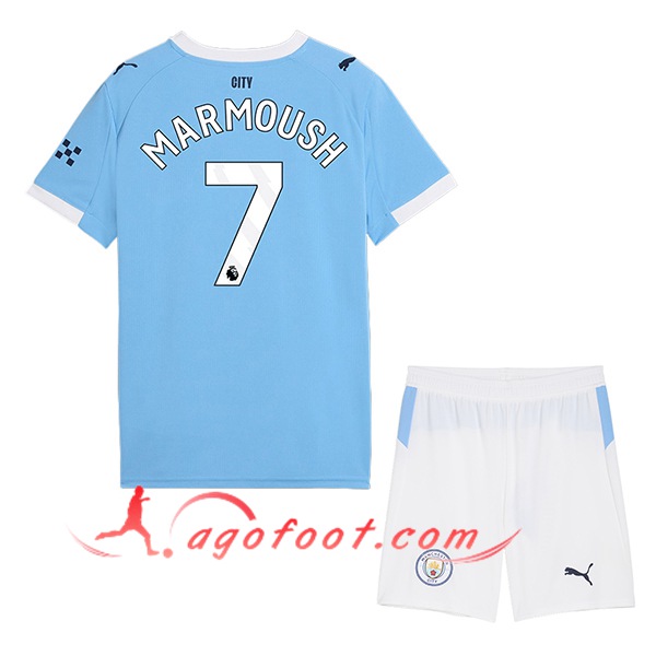 Maillot de Foot Manchester City (MARMOUSH #7) Enfant 2025/2026 Domicile