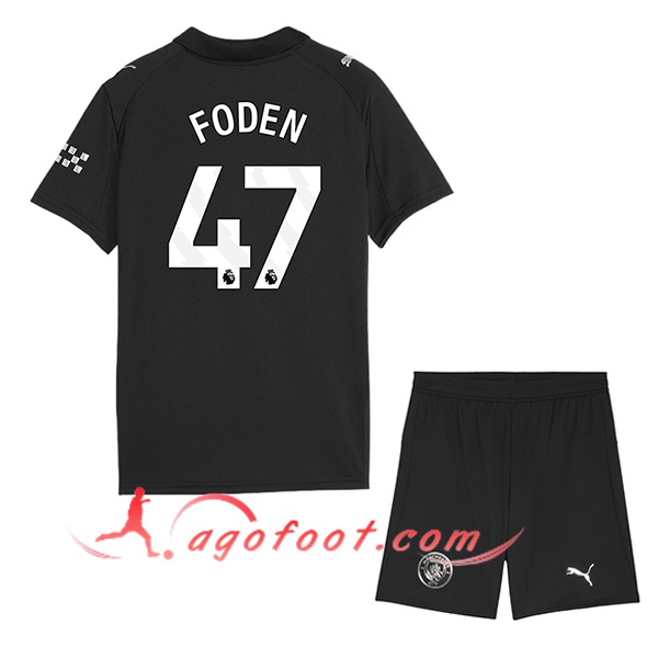 Maillot de Foot Manchester City (FODEN #47) Enfant 2025/2026 Exterieur