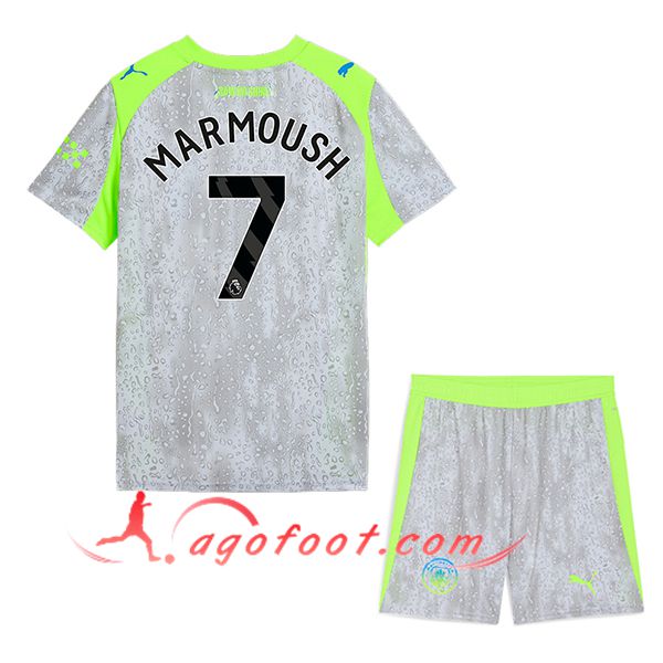 Maillot de Foot Manchester City (MARMOUSH #7) Enfant 2025/2026 Third