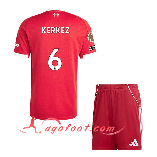 Maillot de Foot Liverpool (KERKEZ #6) Enfant 2025/2026 Domicile