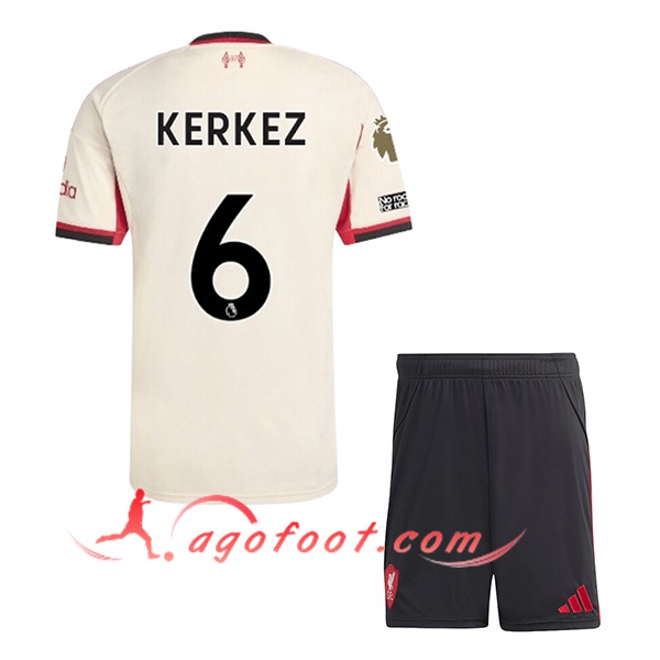 Maillot de Foot Liverpool (KERKEZ #6) Enfant 2025/2026 Exterieur