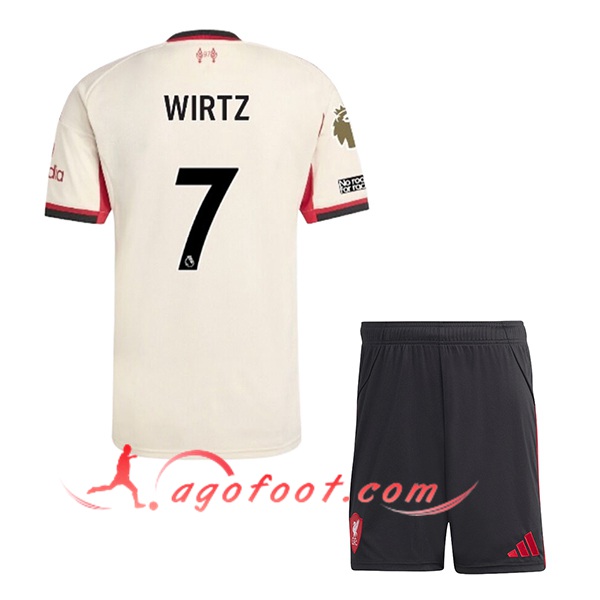 Maillot de Foot Liverpool (WIRTZ #7) Enfant 2025/2026 Exterieur