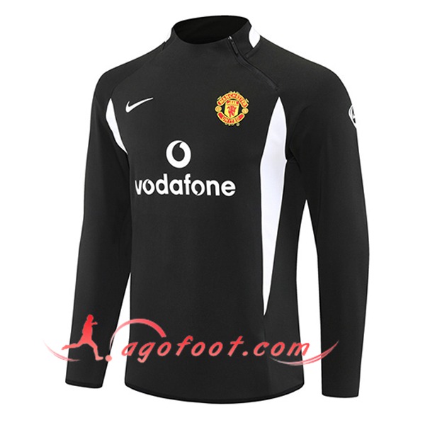 Sweatshirt Training Manchester United Noir/Blanc 2025/2026