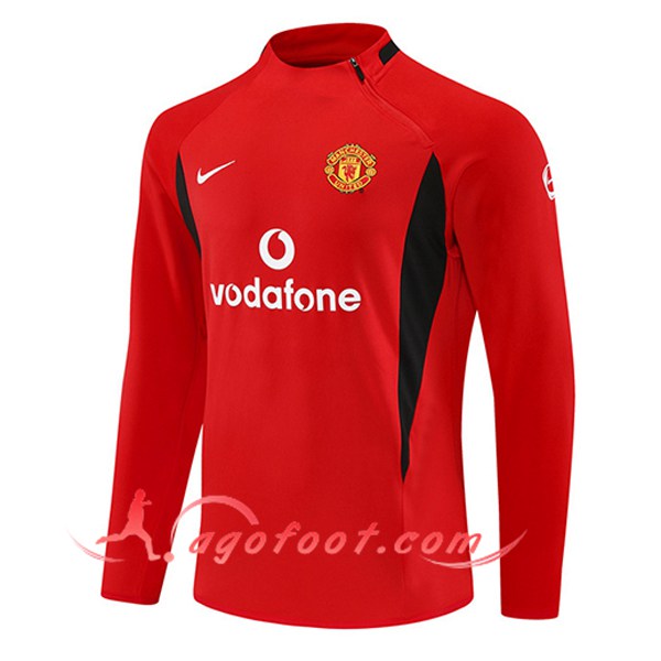 Sweatshirt Training Manchester United Rouge/Noir 2025/2026