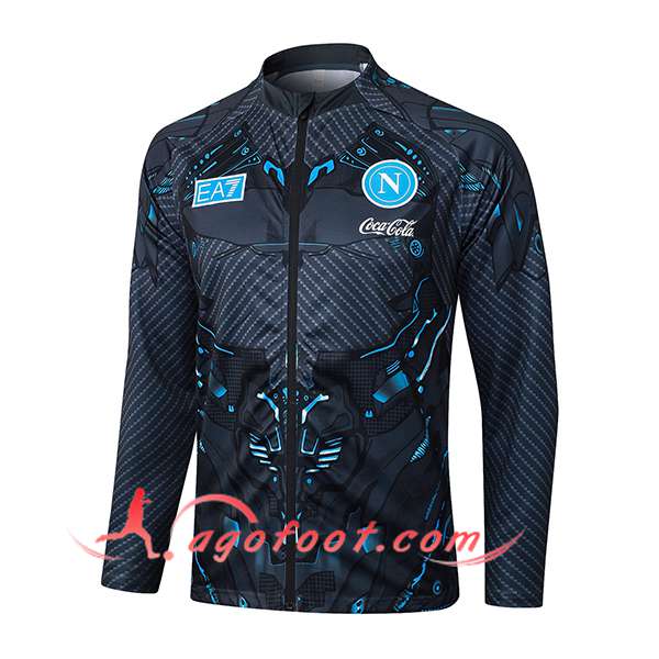 Veste Foot SSC Naples Gris/Bleu 2025/2026