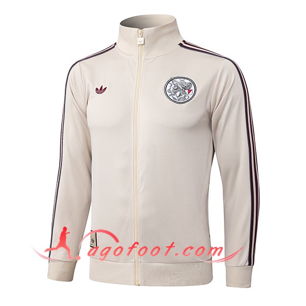Veste Foot Ajax Beige/Rouge 2025/2026