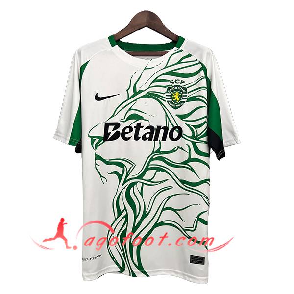 Maillot de Foot Sporting Special Edition Blanc/Vert 2025/2026