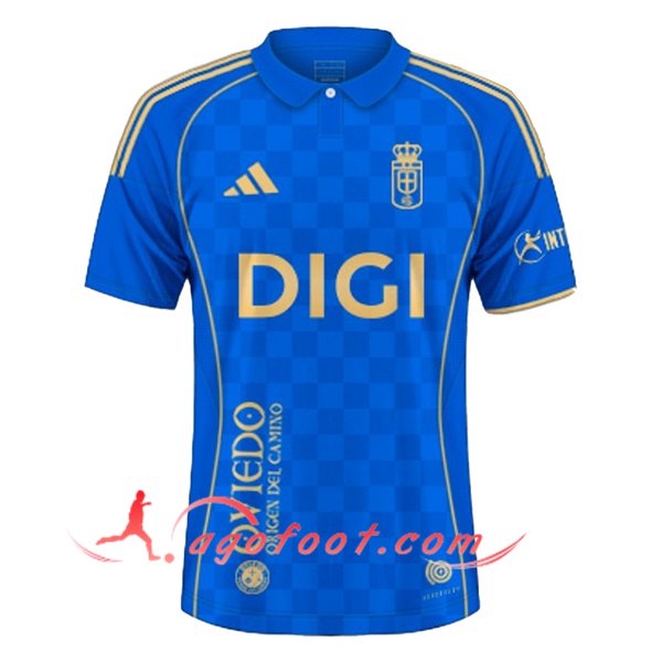 Nouveau Maillot de Foot Real Oviedo Domicile 2025/2026