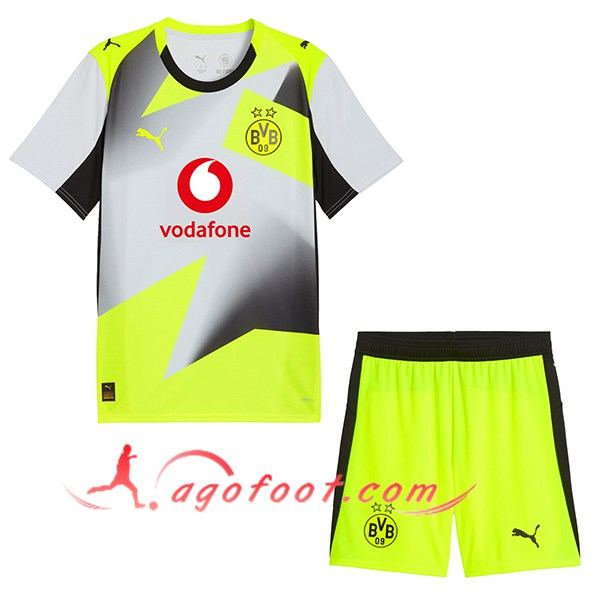 Nouveau Maillot de Foot Dortmund Enfant Exterieur 2025/2026