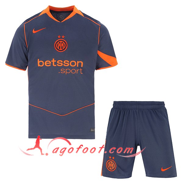 Nouveau Maillot de Foot Inter Milan Enfant Third 2025/2026