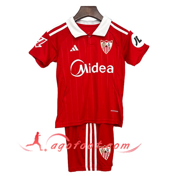 Nouveau Maillot de Foot Sevilla FC Enfant Exterieur 2025/2026