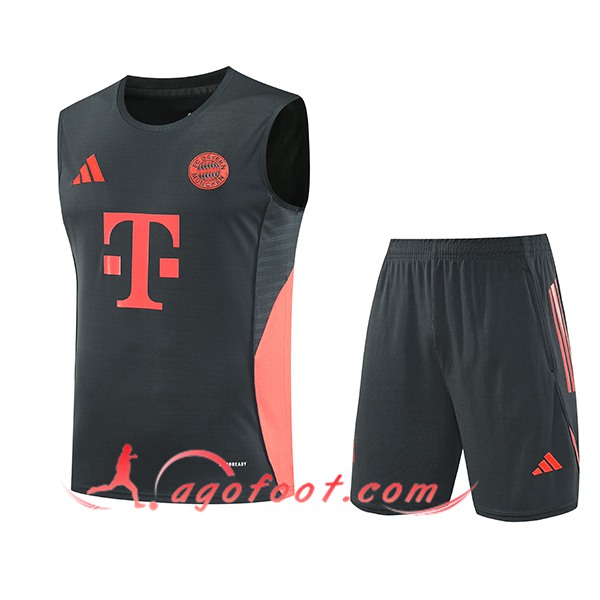 Ensemble Training Debardeurs Bayern Munich Gris/Orange 2025/2026 -02