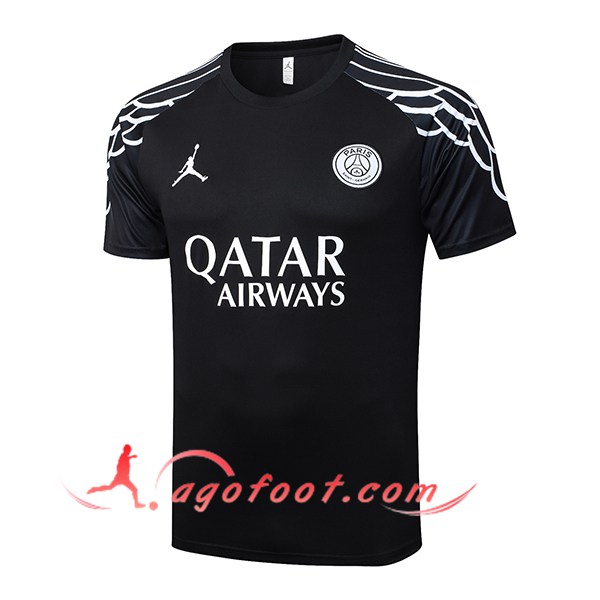 Training T-Shirts PSG Noir/Blanc 2025/2026