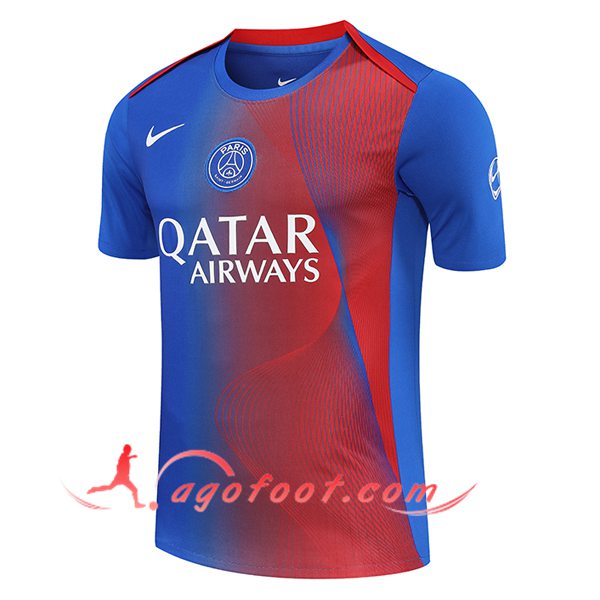 Training T-Shirts PSG Bleu/Rouge 2025/2026