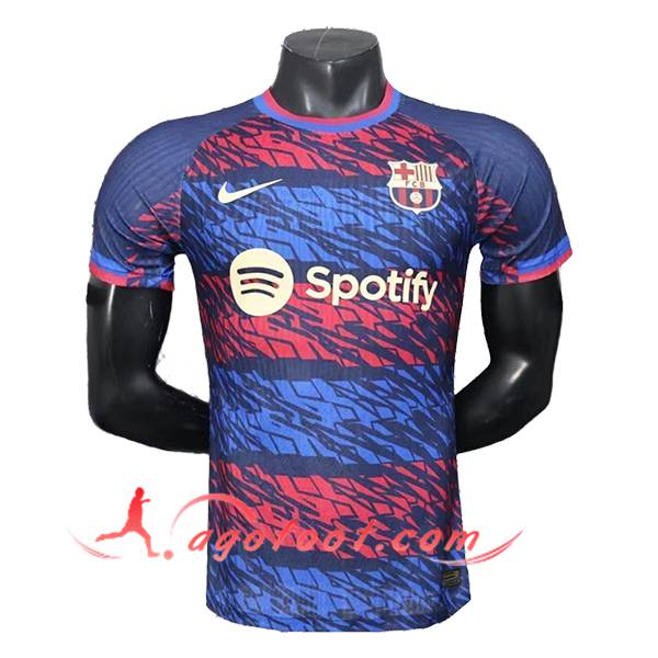 Training T-Shirts FC Barcelone Bleu/Rouge 2025/2026 -03