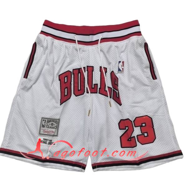 Shorts NBA Chicago Bulls 2025/26 Blanc/Rouge