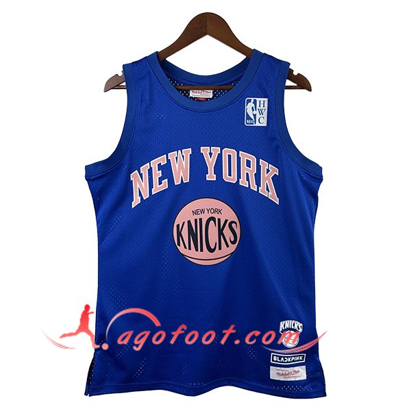 Maillot New York Knicks (BLACKPINK #35) 2025/26 Bleu/Rose