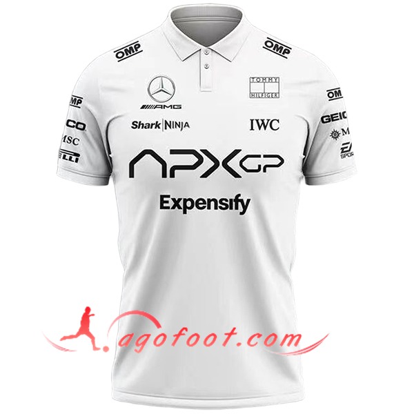 Polo F1 Mercedes Benz Team Blanc/Noir 2025