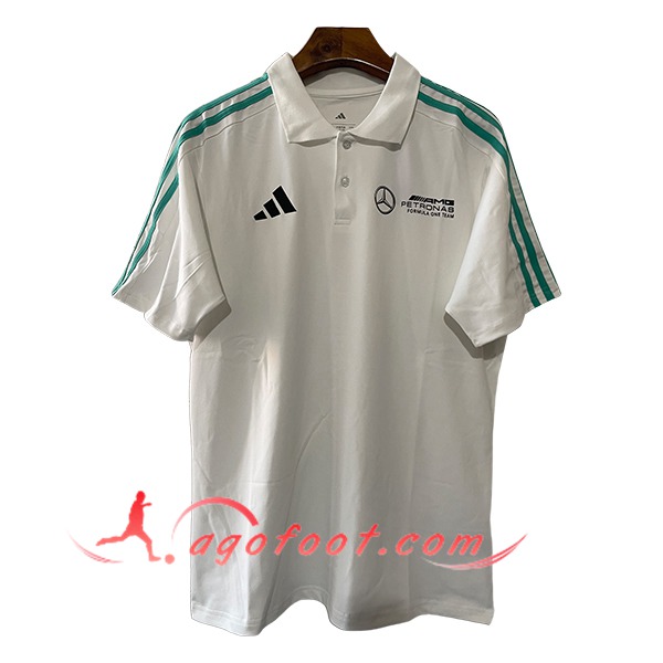 Polo F1 Mercedes Benz Team Blanc/Vert 2025