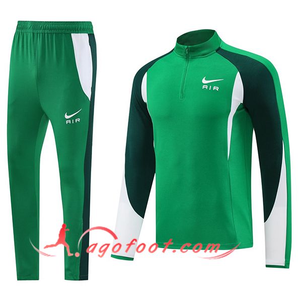 Ensemble Survetement de Foot Nike Vert/Blanc 2025/2026