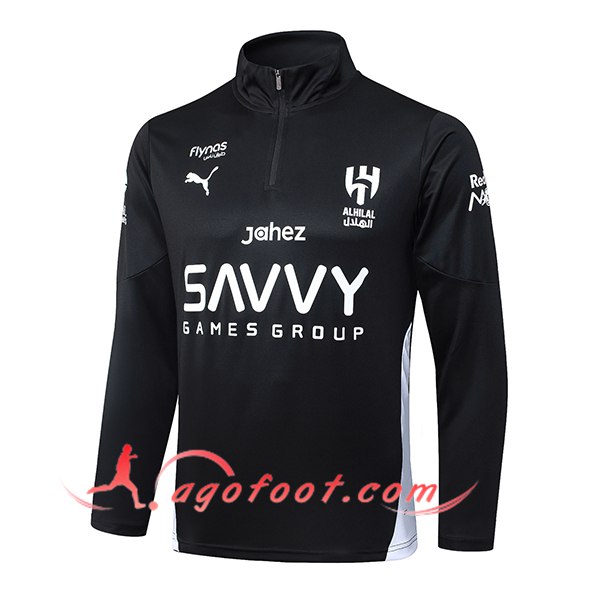 Sweatshirt Training Al-Hilal Noir/Blanc 2025/2026