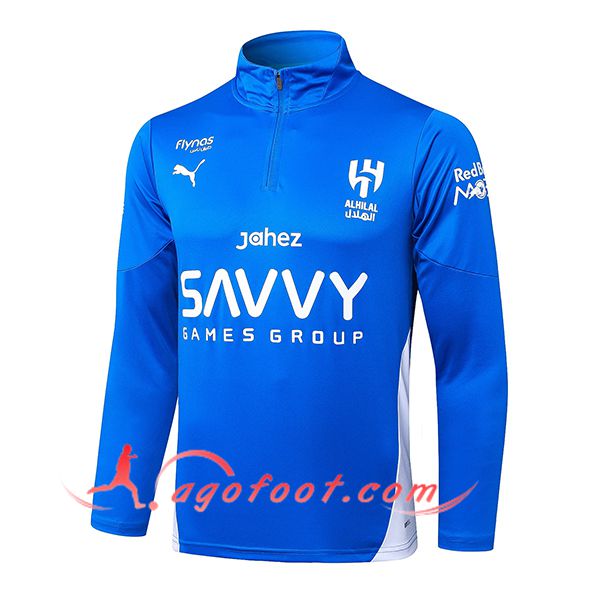 Sweatshirt Training Al-Hilal Bleu/Blanc 2025/2026