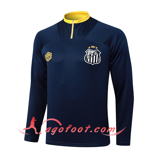 Sweatshirt Training Santos Bleu/Jaune 2025/2026