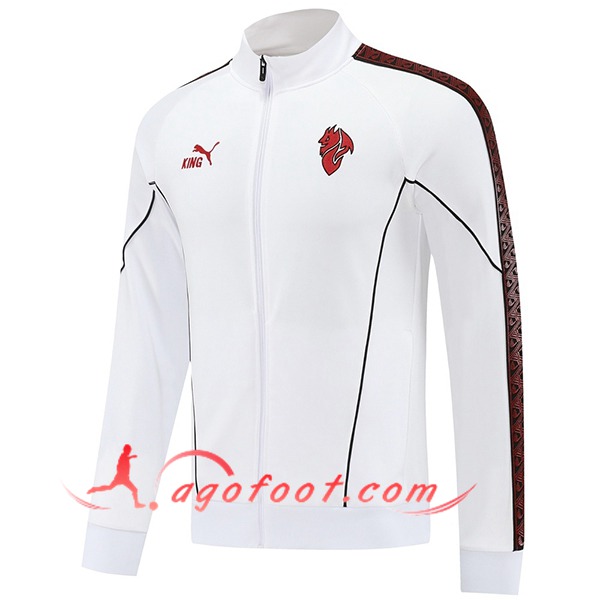 Veste Foot Milan AC Blanc/Noir/Rouge 2025/2026