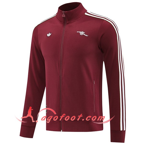 Veste Foot Arsenal Rouge/Blanc 2025/2026