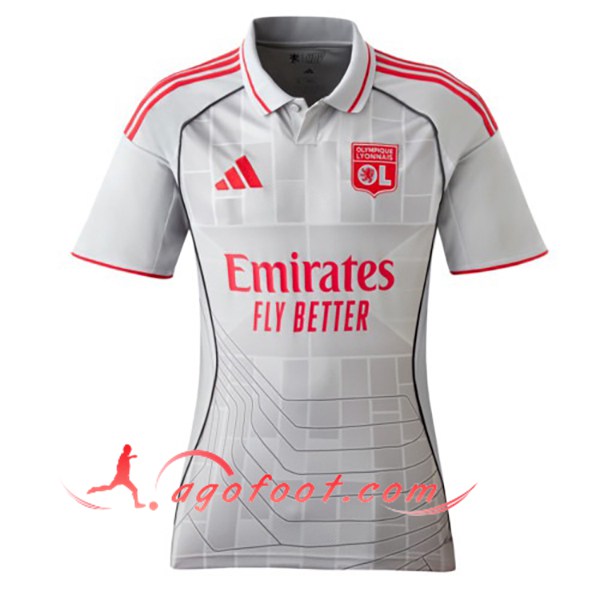 Nouveau Maillot de Foot Lyon Femme Third 2025/2026