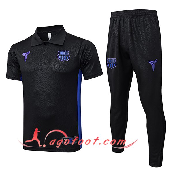 Ensemble Polo Foot FC Barcelone Noir/Pourpre 2025/2026