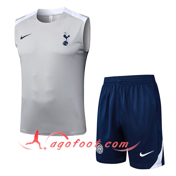 Ensemble Training Debardeurs Tottenham Hotspur Gris/Blanc 2025/2026