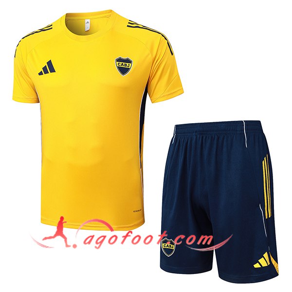 Ensemble Training T-Shirts Boca Juniors Jaune/Bleu 2025/2026 -02