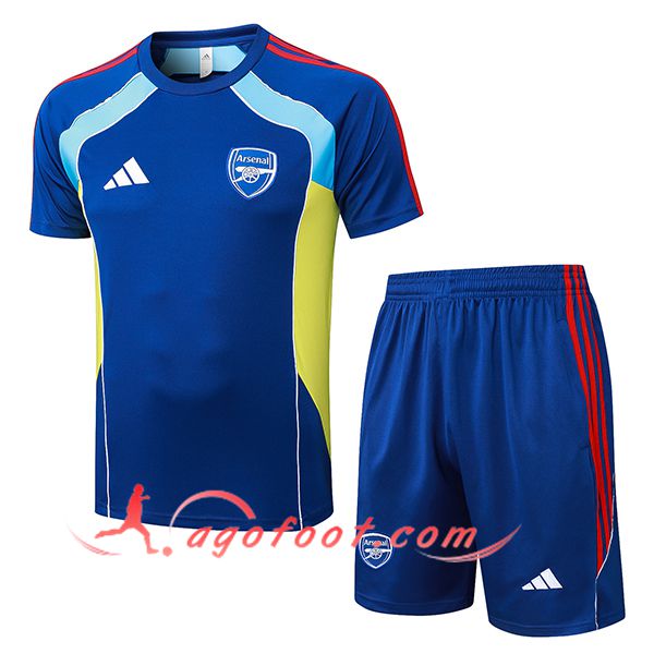 Ensemble Training T-Shirts Arsenal Bleu/Rouge/Jaune 2025/2026