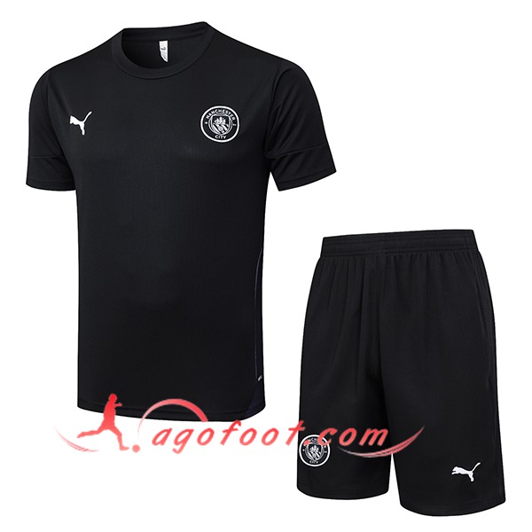 Ensemble Training T-Shirts Manchester City Noir 2025/2026 -02