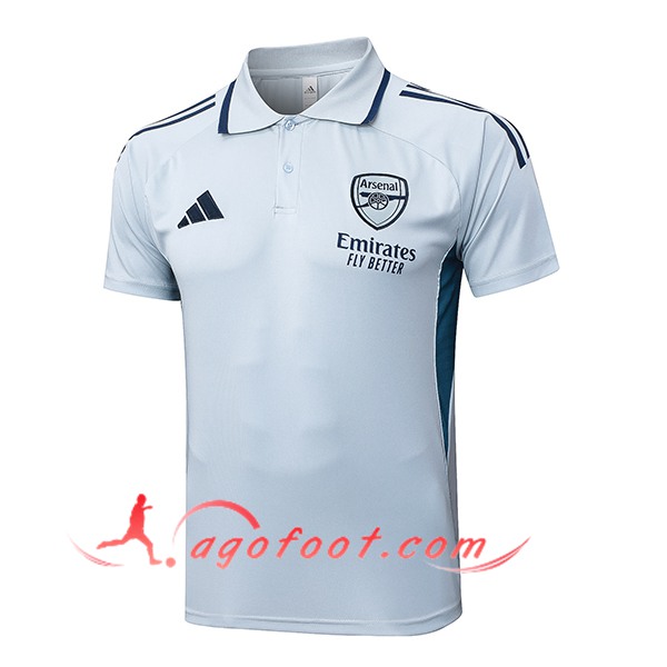 Polo Foot Arsenal Gris/Vert 2025/2026