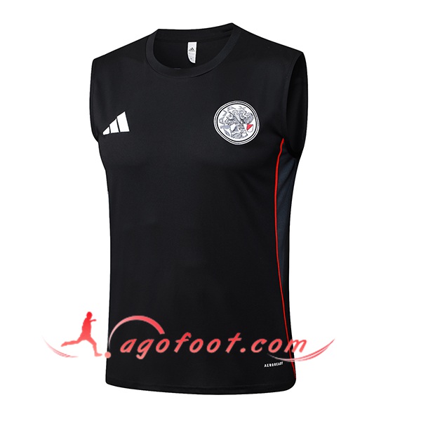 Training Debardeurs Ajax Noir/Rouge 2025/2026