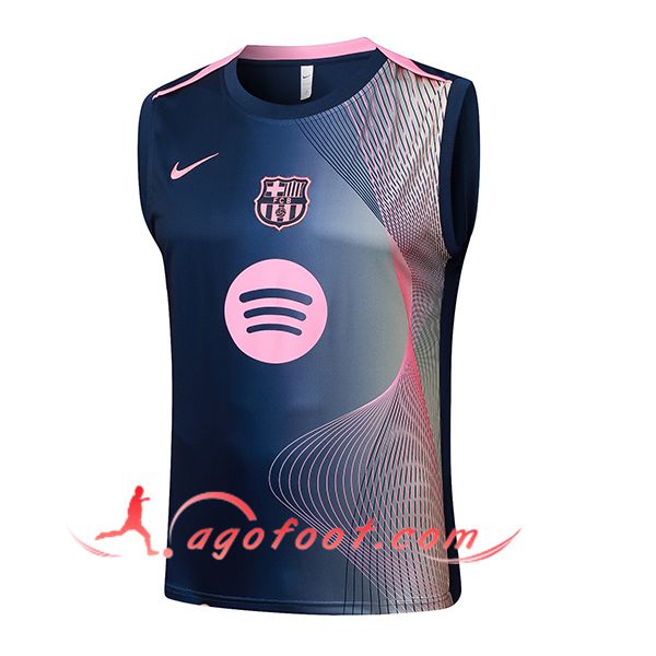 Training Debardeurs FC Barcelone Bleu/Rose 2025/2026