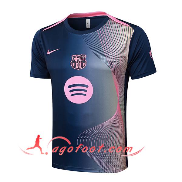 Training T-Shirts FC Barcelone Bleu/Rose 2025/2026
