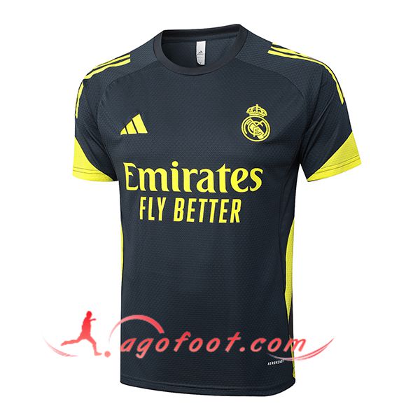 Training T-Shirts Real Madrid Gris/Jaune 2025/2026