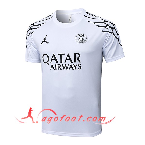 Training T-Shirts PSG Noir/Blanc 2025/2026 -02