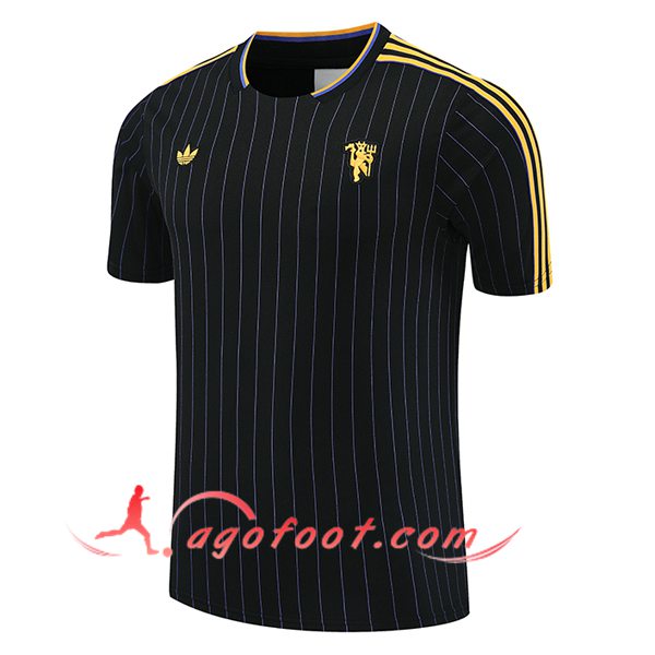 Training T-Shirts Manchester United Noir/Jaune 2025/2026