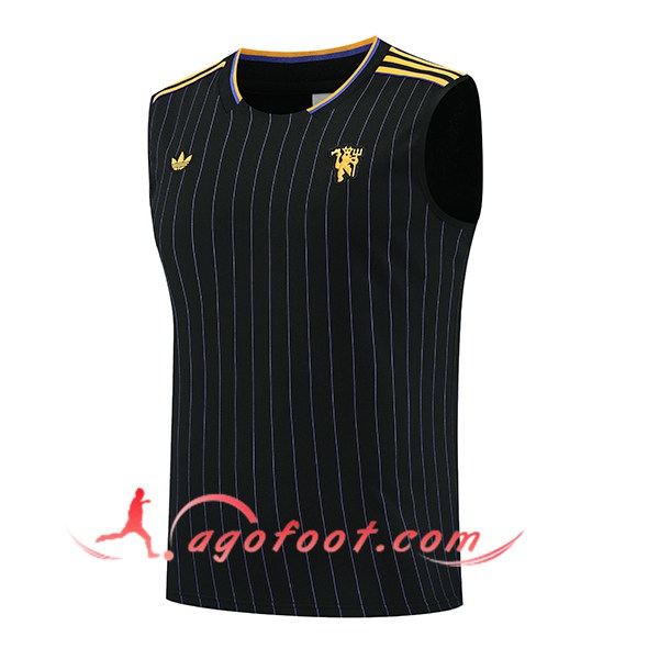 Training Debardeurs Manchester United Noir/Jaune 2025/2026