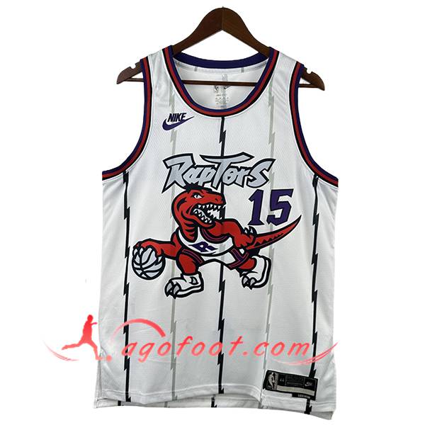 Maillot Toronto Raptors (CARTER #15) 2025/26 Blanc/Rouge