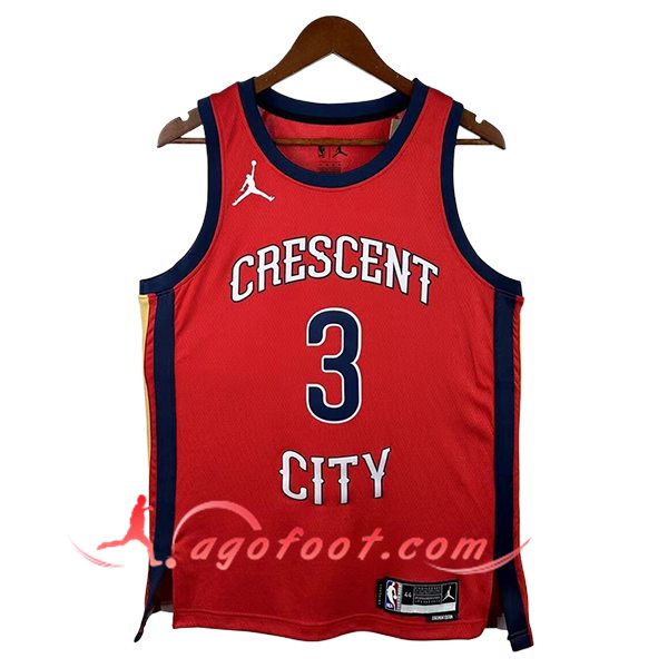 Maillot New Orleans Pelicans (POOLE #3) 2025/26 Rouge/Bleu